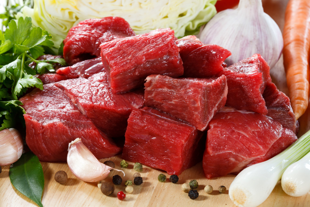 Rinder-Gulasch aus 100% gutem Rindfleisch aus nachhaltiger Zucht ...
